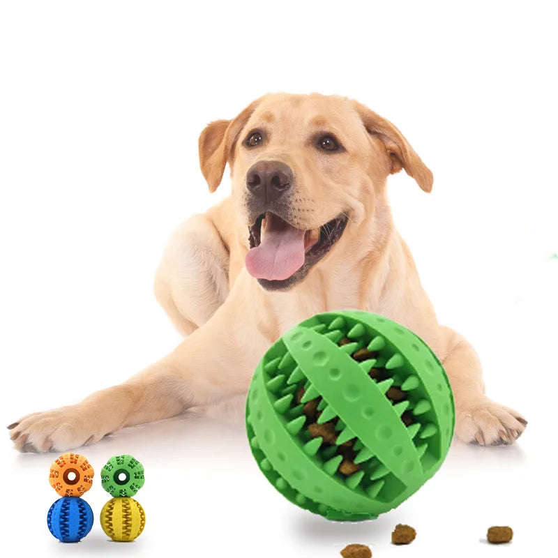 Silicone Pet Dog Toy Ball Interactive Bite-resistant Chew Toy for Small Dogs Tooth Cleaning Elasticity Ball Pet Products